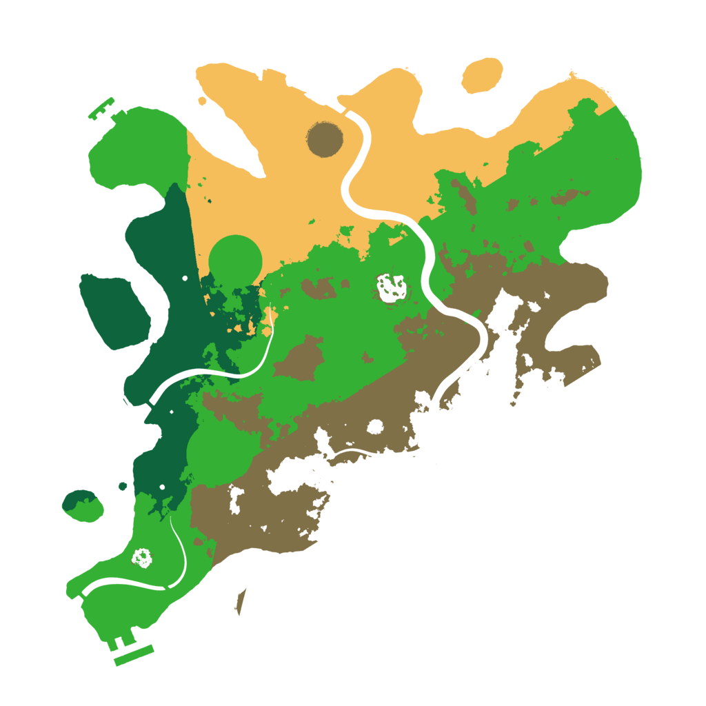 Biome Rust Map: Procedural Map, Size: 3500, Seed: 1661371270
