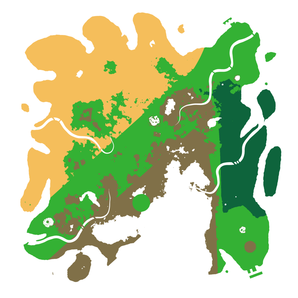 Biome Rust Map: Procedural Map, Size: 4500, Seed: 821409722