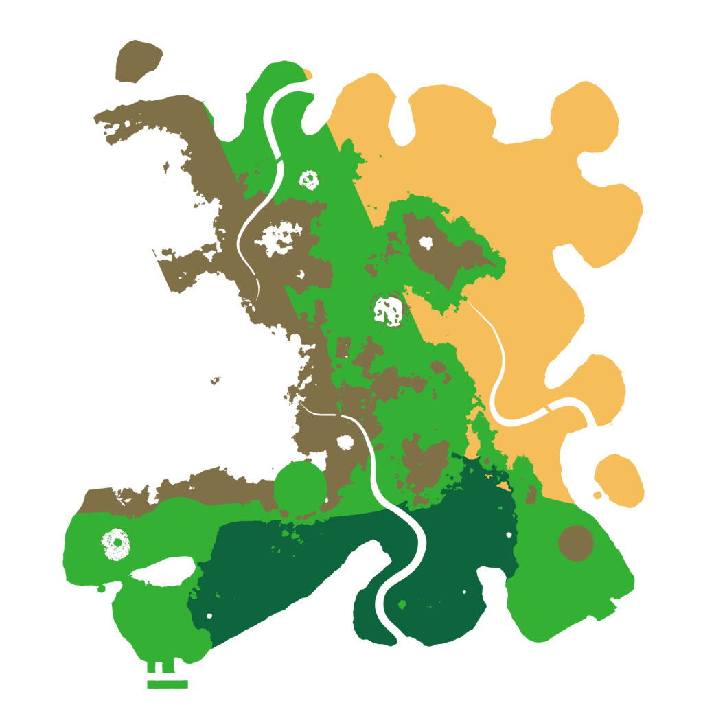 Biome Rust Map: Procedural Map, Size: 3500, Seed: 286521854
