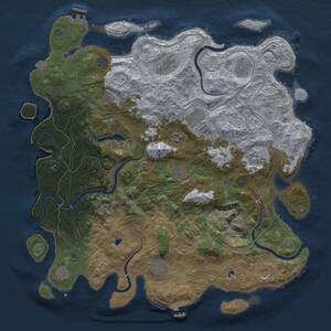 Thumbnail Rust Map: Procedural Map, Size: 4500, Seed: 1785465686, 19 Monuments