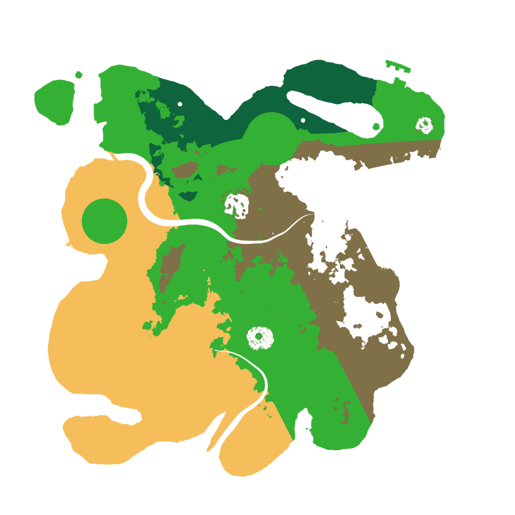 Biome Rust Map: Procedural Map, Size: 3000, Seed: 835642727