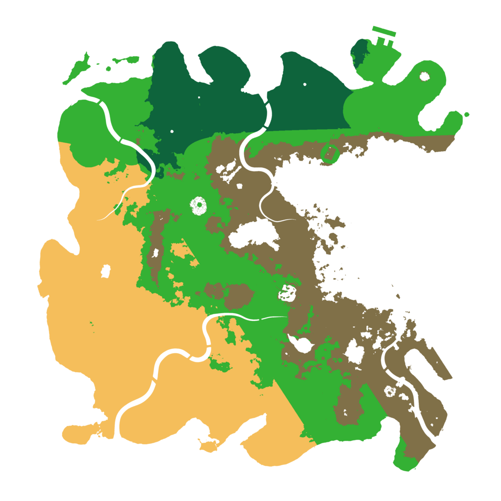 Biome Rust Map: Procedural Map, Size: 4250, Seed: 2007934492