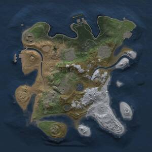 Thumbnail Rust Map: Procedural Map, Size: 2750, Seed: 763020400, 13 Monuments
