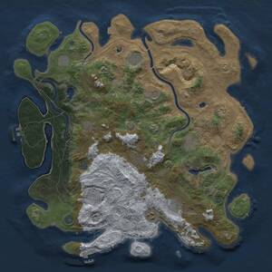 Thumbnail Rust Map: Procedural Map, Size: 4500, Seed: 919959442, 17 Monuments