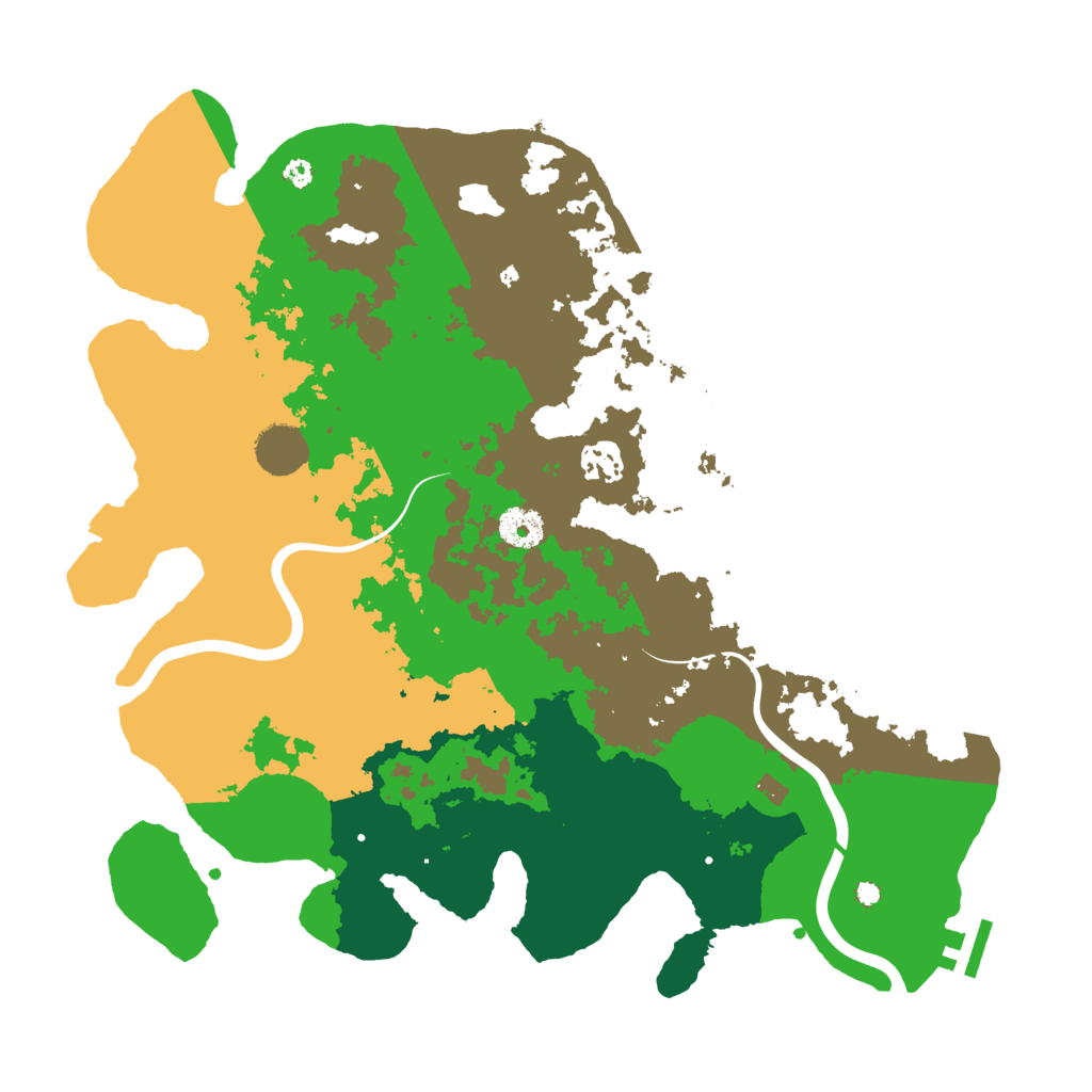 Biome Rust Map: Procedural Map, Size: 3750, Seed: 2601001