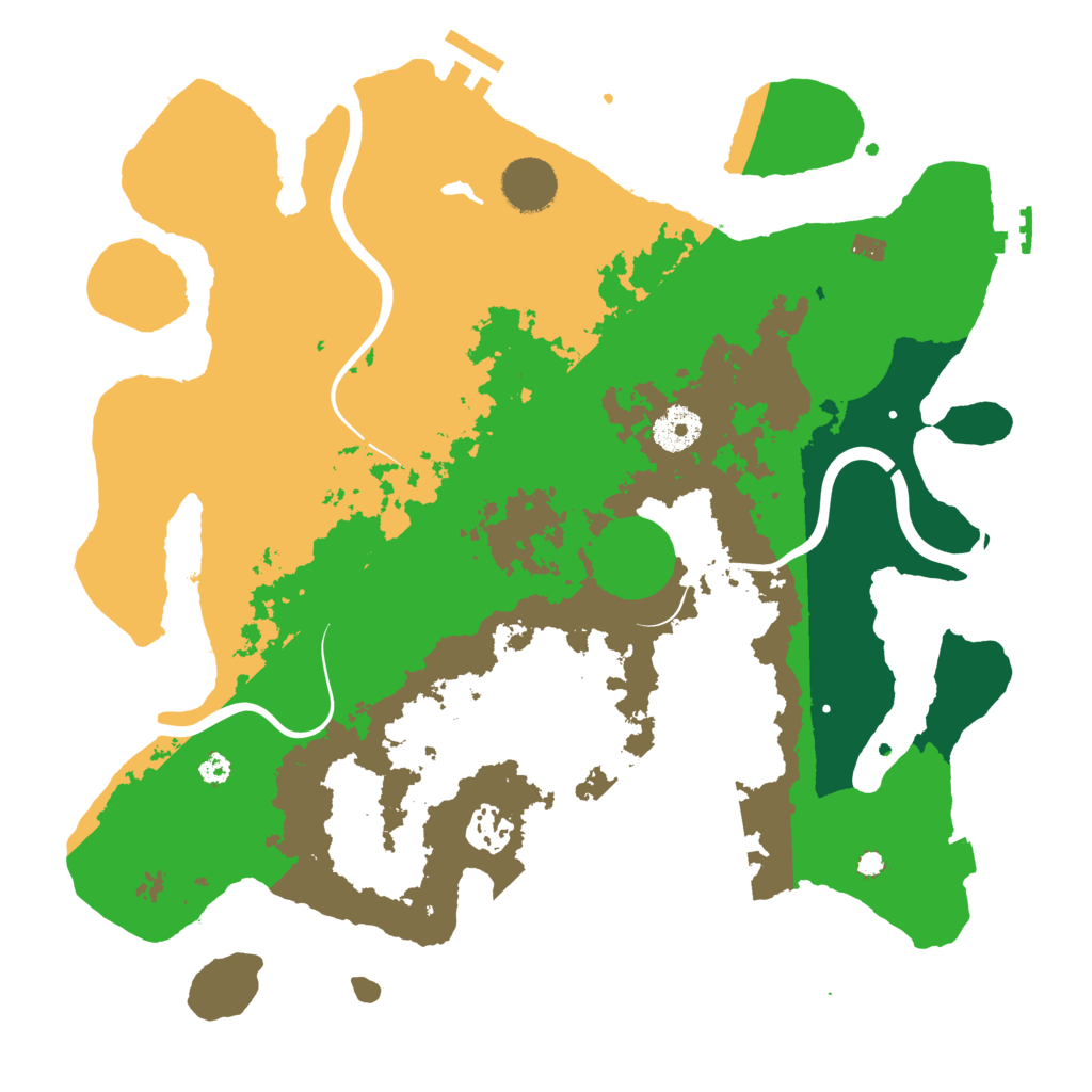 Biome Rust Map: Procedural Map, Size: 3500, Seed: 1546807473