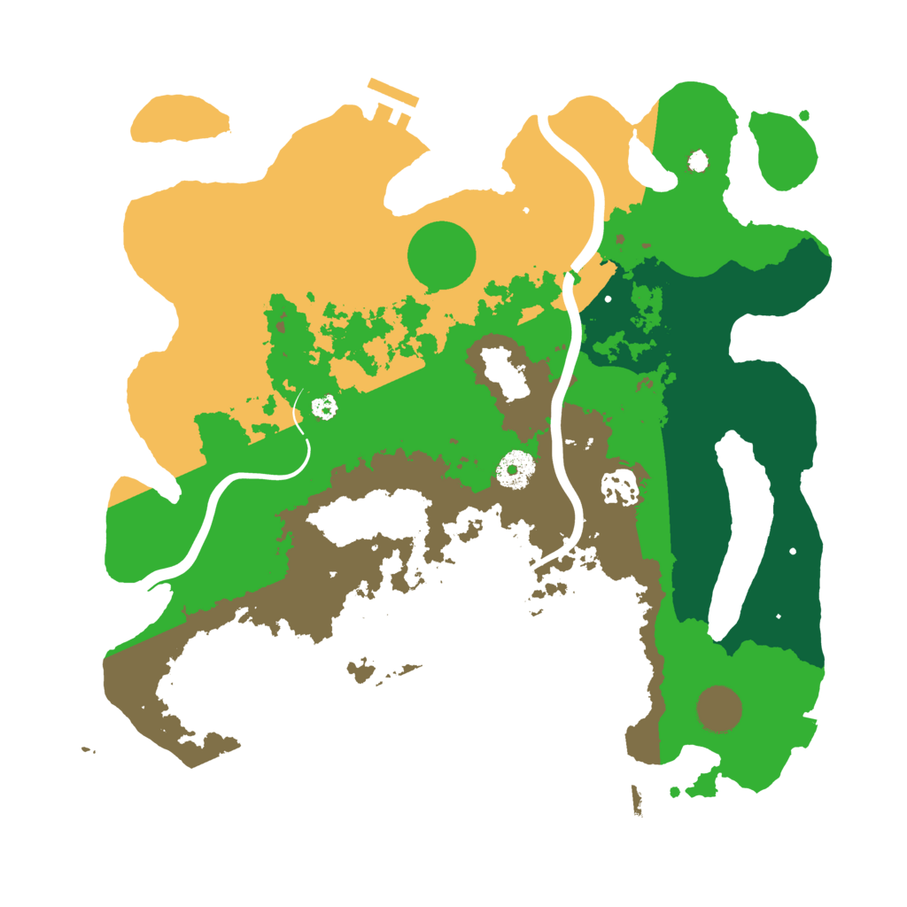 Biome Rust Map: Procedural Map, Size: 3500, Seed: 40700