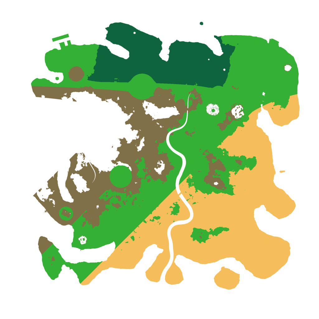 Biome Rust Map: Procedural Map, Size: 3800, Seed: 1167429858