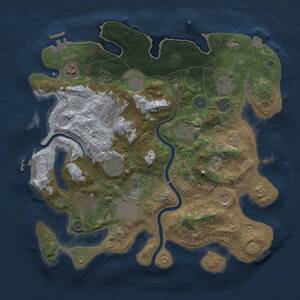 Thumbnail Rust Map: Procedural Map, Size: 3800, Seed: 1167429858, 18 Monuments