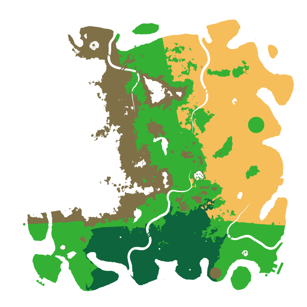 Biome Rust Map: Procedural Map, Size: 5000, Seed: 1765172958