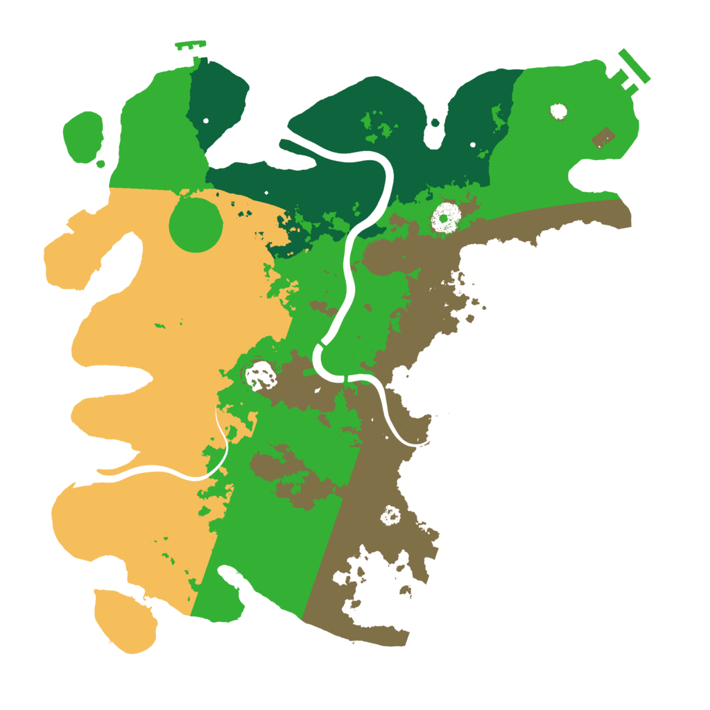 Biome Rust Map: Procedural Map, Size: 3500, Seed: 1817505873