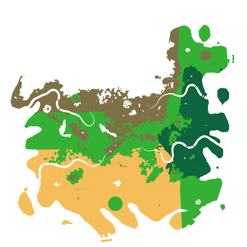 Biome Rust Map: Procedural Map, Size: 4500, Seed: 11020261