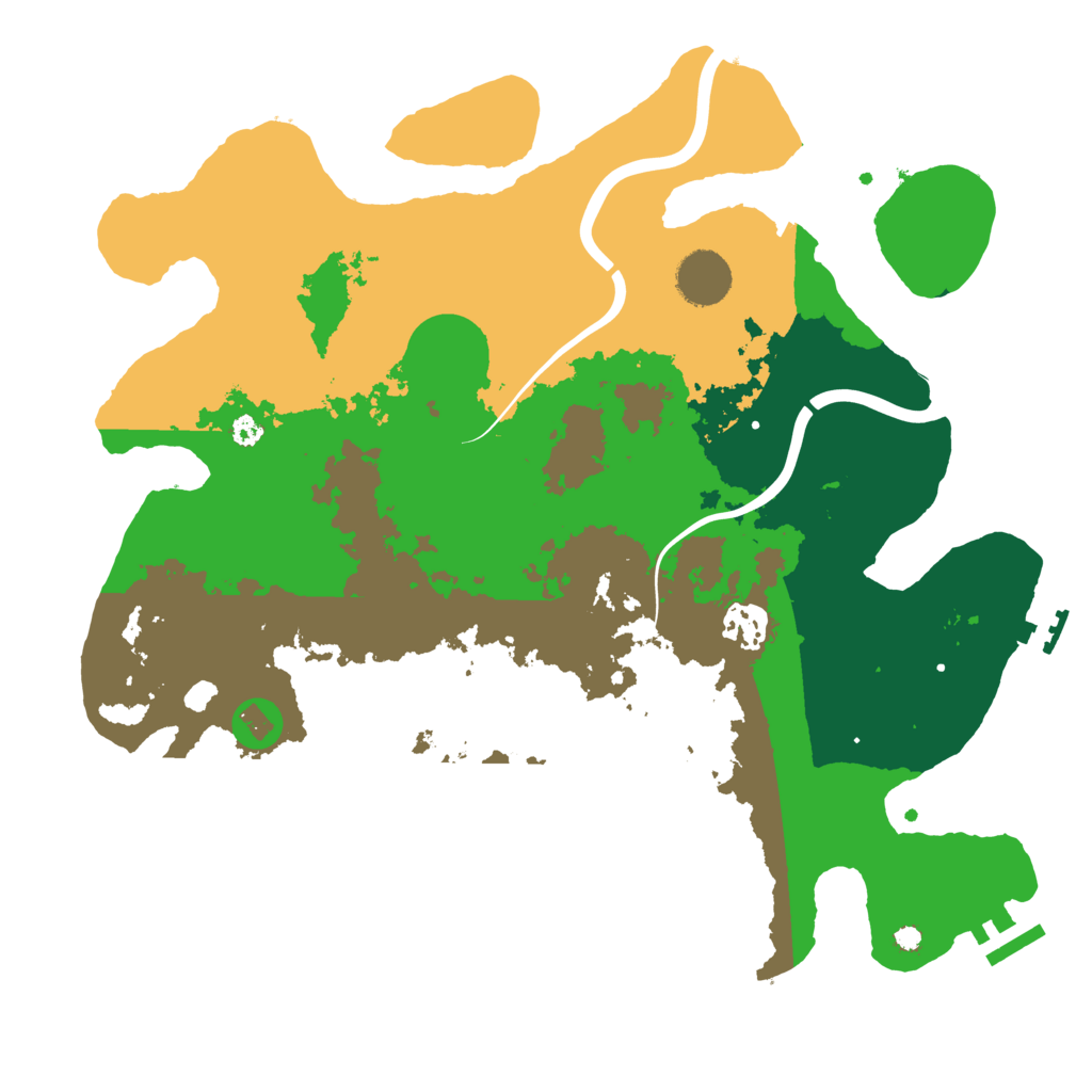 Biome Rust Map: Procedural Map, Size: 3500, Seed: 715939913