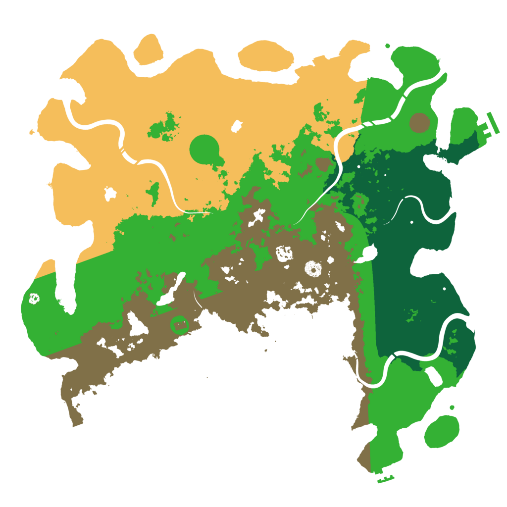 Biome Rust Map: Procedural Map, Size: 4500, Seed: 1120603257