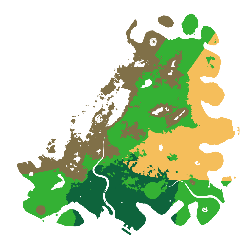 Biome Rust Map: Procedural Map, Size: 4500, Seed: 622331
