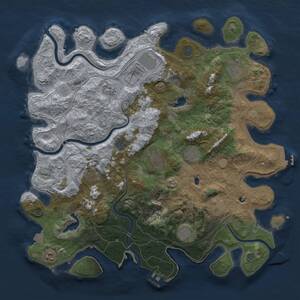 Thumbnail Rust Map: Procedural Map, Size: 4500, Seed: 622331, 18 Monuments