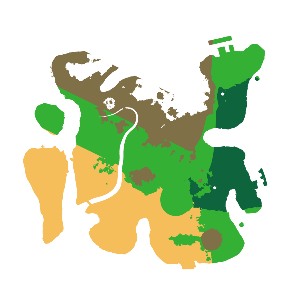 Biome Rust Map: Procedural Map, Size: 2500, Seed: 472499655