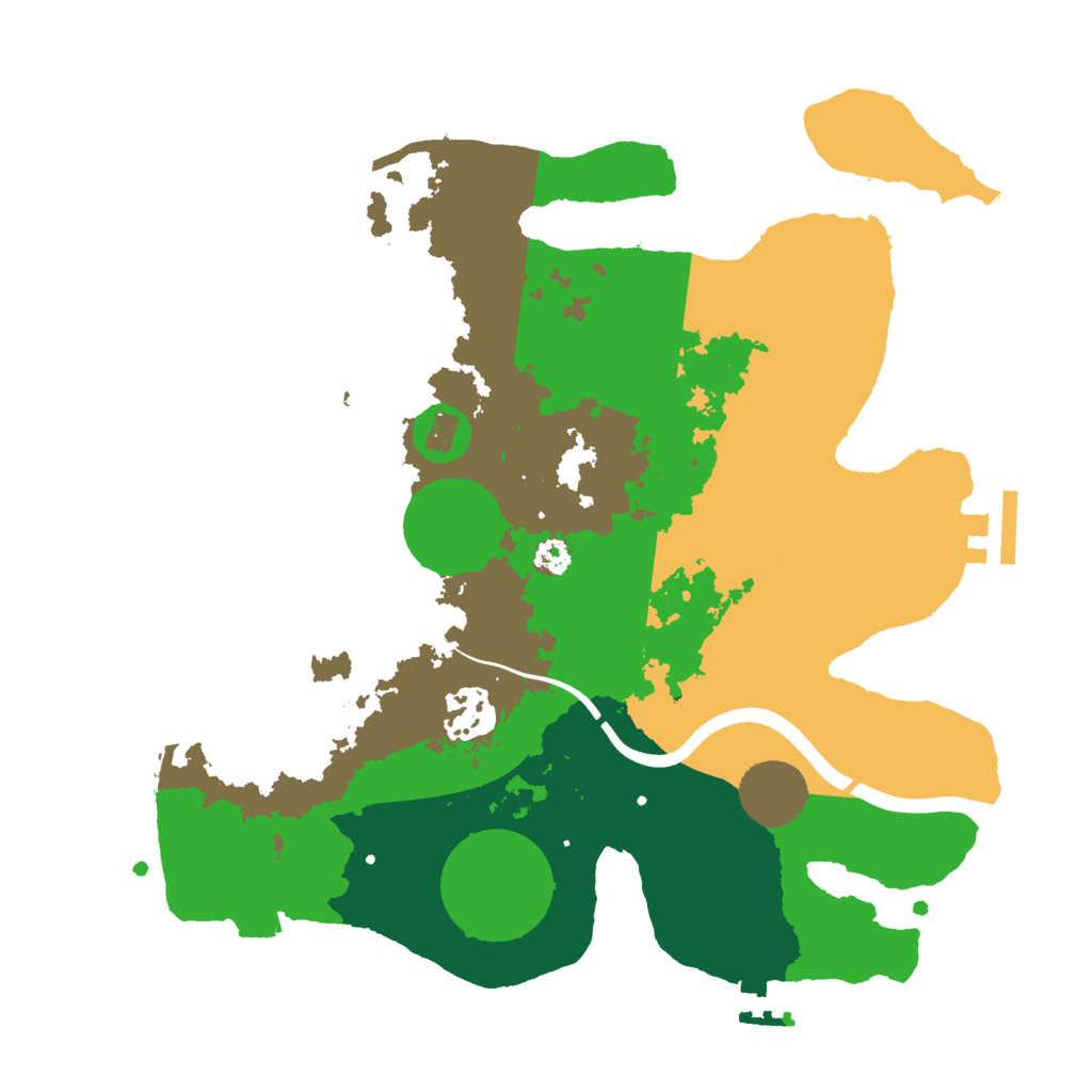 Biome Rust Map: Procedural Map, Size: 3000, Seed: 497488368