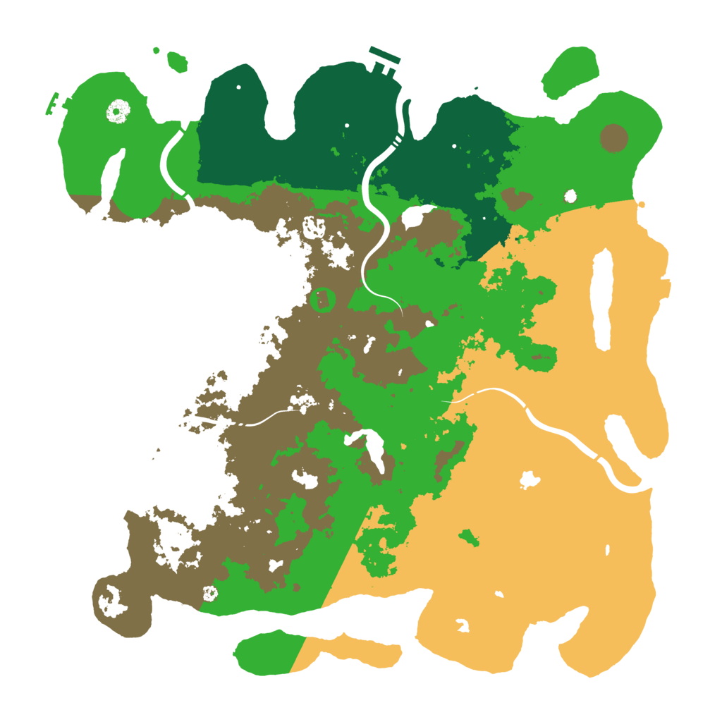 Biome Rust Map: Procedural Map, Size: 4500, Seed: 898263164