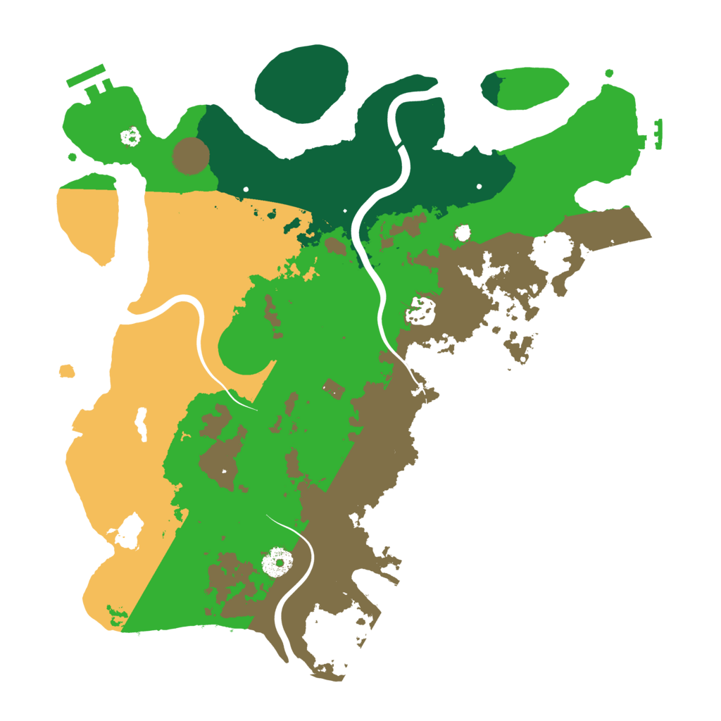 Biome Rust Map: Procedural Map, Size: 3600, Seed: 794132667