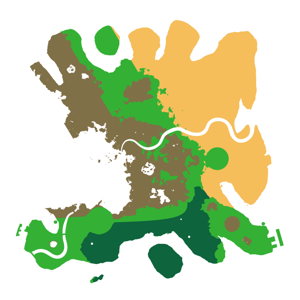 Biome Rust Map: Procedural Map, Size: 3500, Seed: 538134383