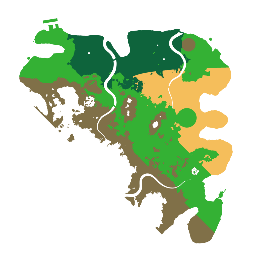 Biome Rust Map: Procedural Map, Size: 3500, Seed: 782653106