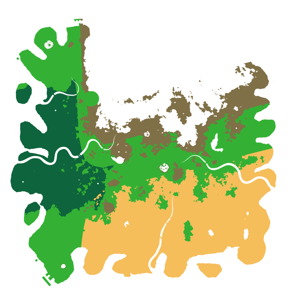 Biome Rust Map: Procedural Map, Size: 5222, Seed: 1