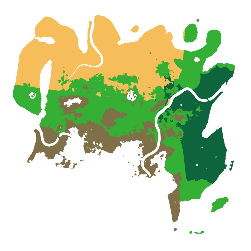 Biome Rust Map: Procedural Map, Size: 3700, Seed: 1195056812