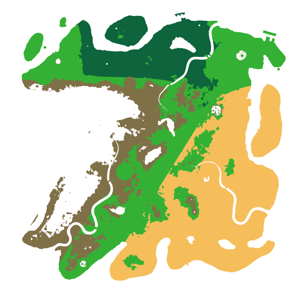 Biome Rust Map: Procedural Map, Size: 4500, Seed: 4180011