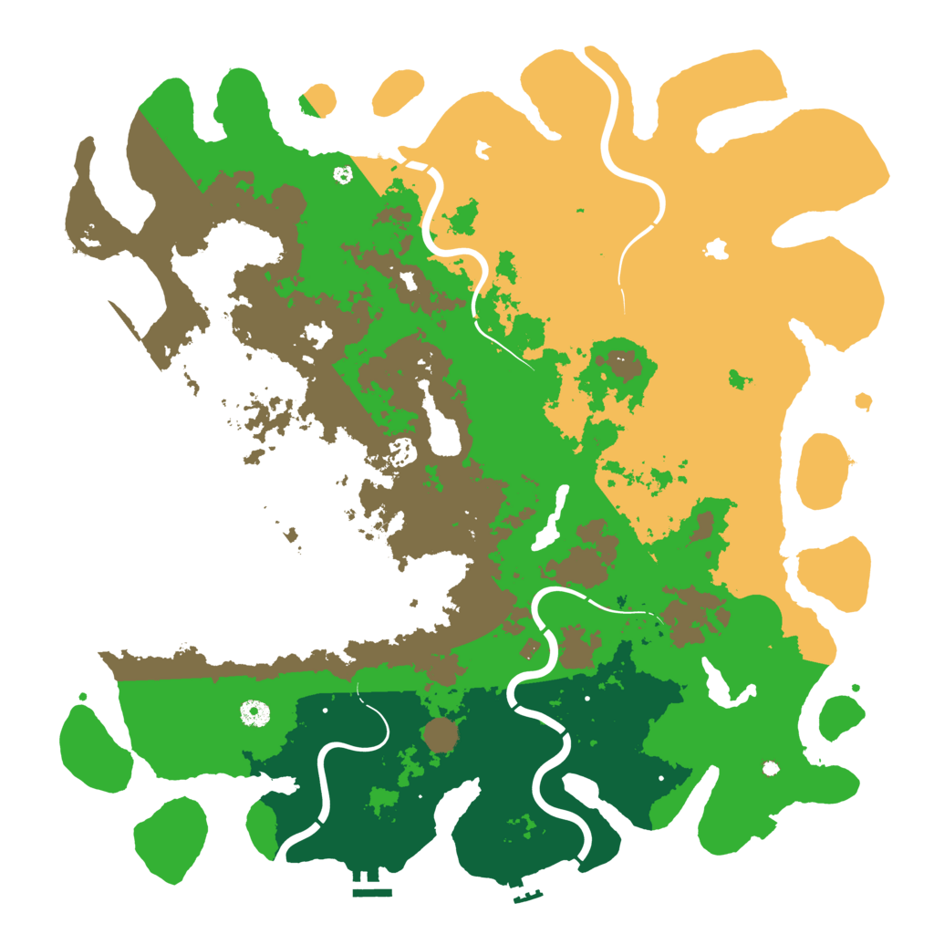 Biome Rust Map: Procedural Map, Size: 4800, Seed: 318887581