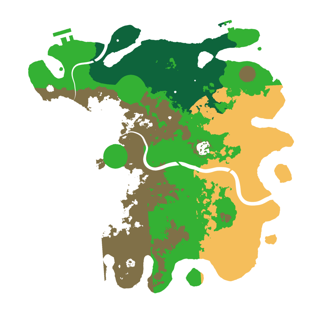Biome Rust Map: Procedural Map, Size: 3500, Seed: 1795157423