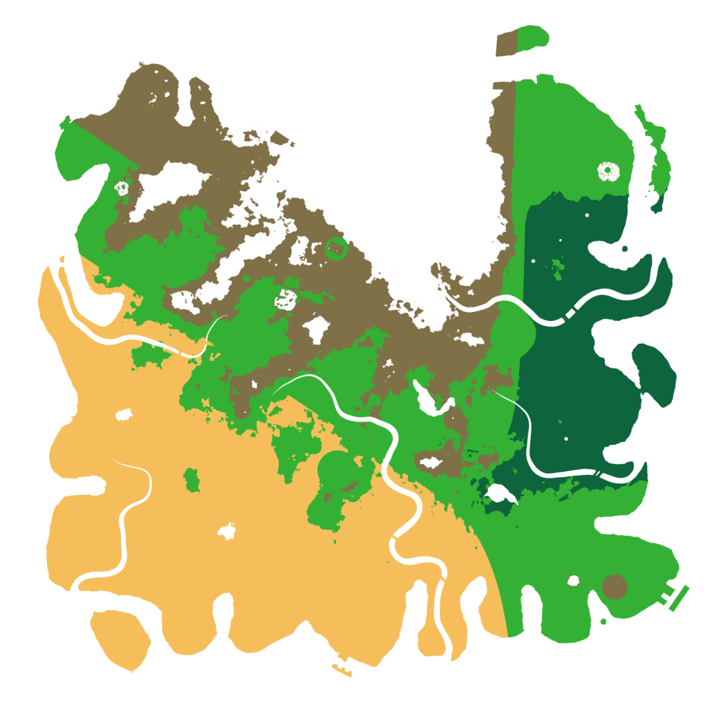 Biome Rust Map: Procedural Map, Size: 4900, Seed: 269879688