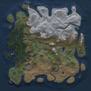 Thumbnail Rust Map: Procedural Map, Size: 4250, Seed: 587138451, 19 Monuments