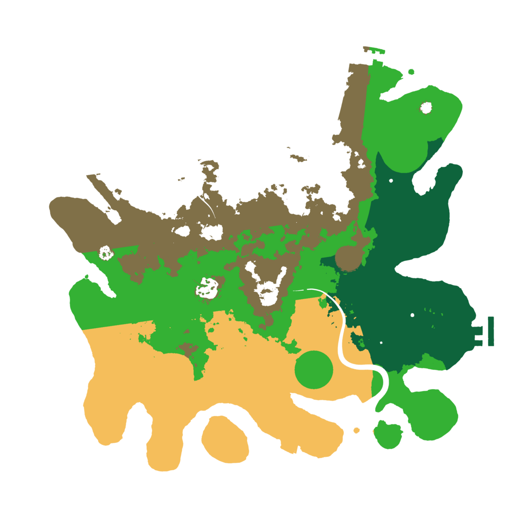 Biome Rust Map: Procedural Map, Size: 3500, Seed: 398745891