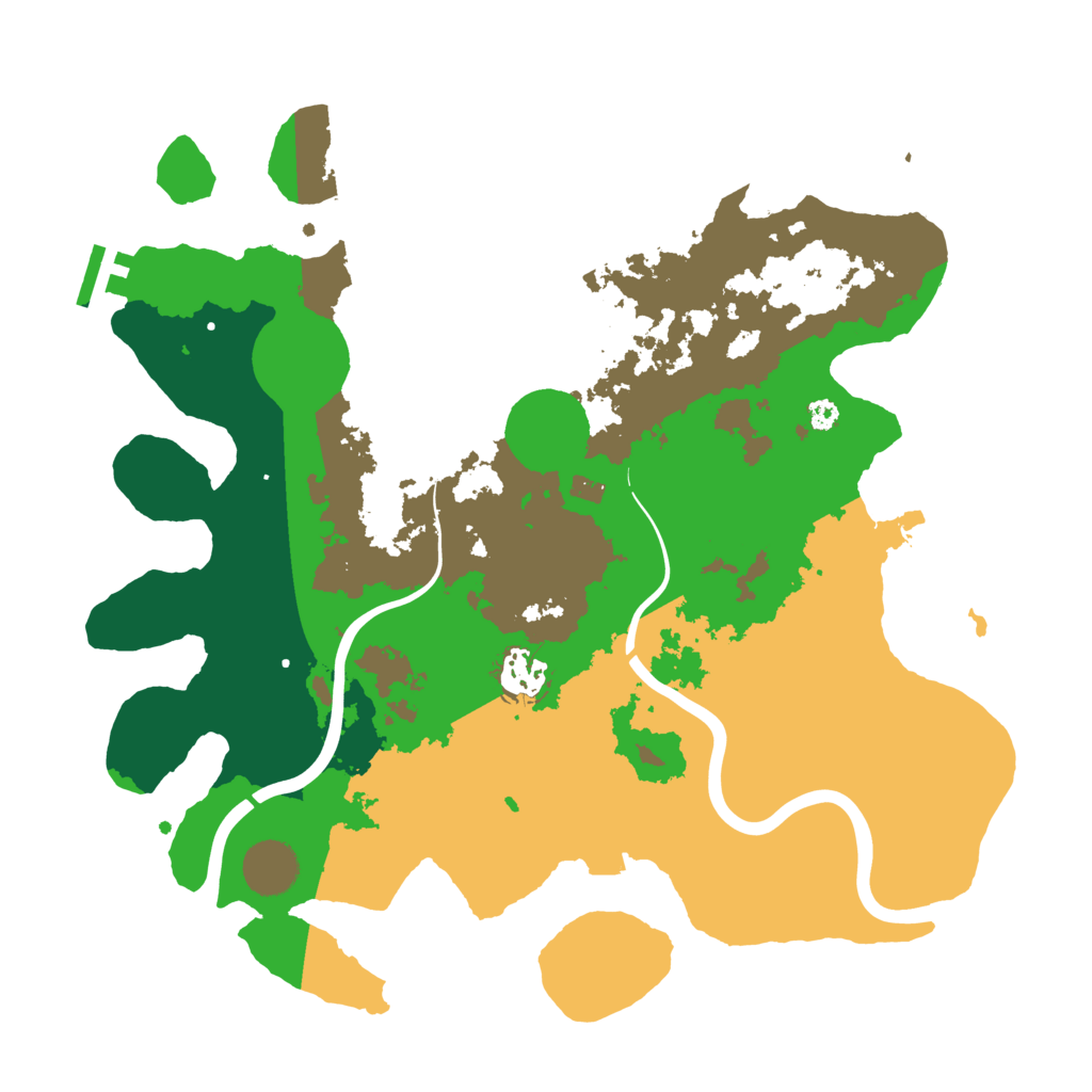 Biome Rust Map: Procedural Map, Size: 3500, Seed: 389912715