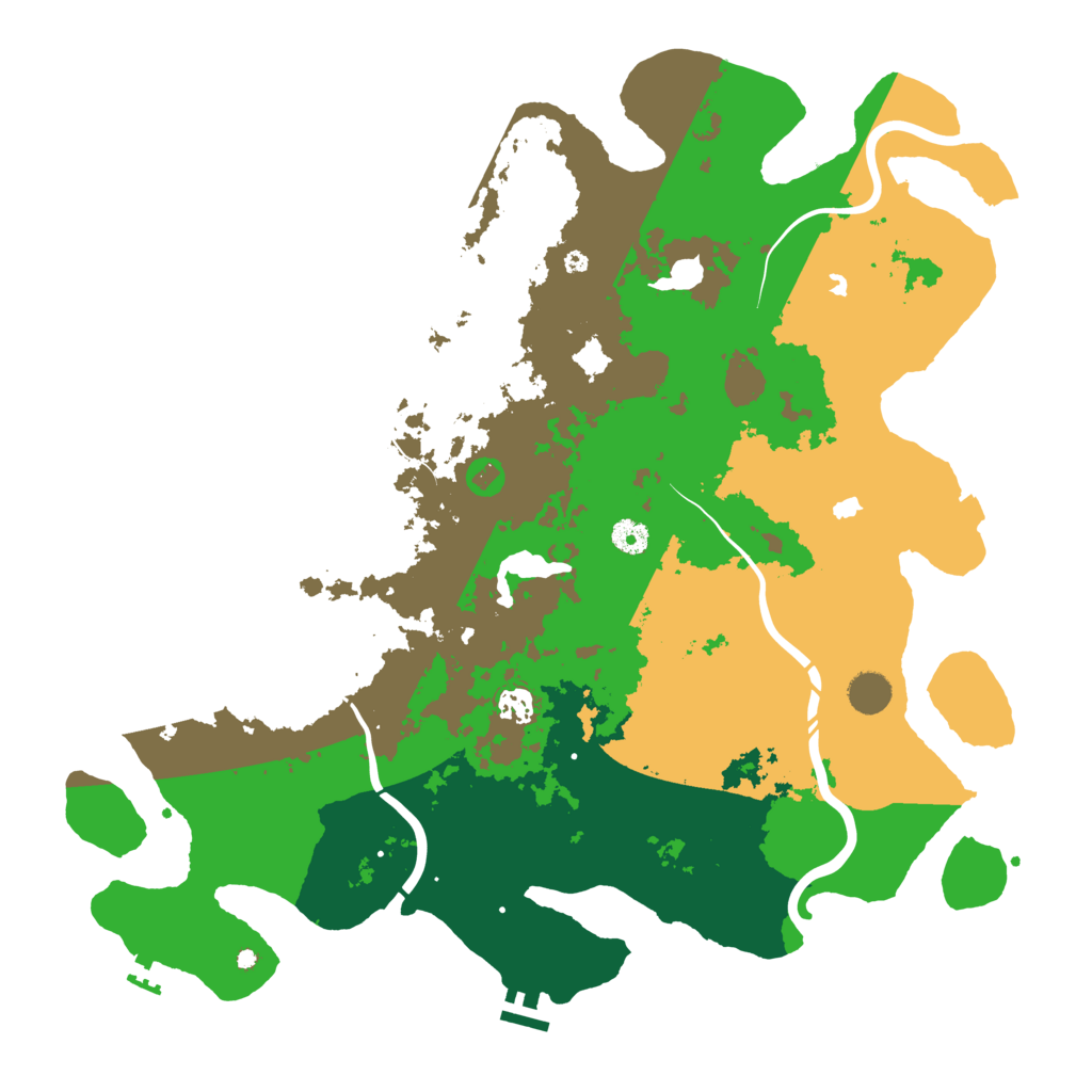 Biome Rust Map: Procedural Map, Size: 4500, Seed: 514698408
