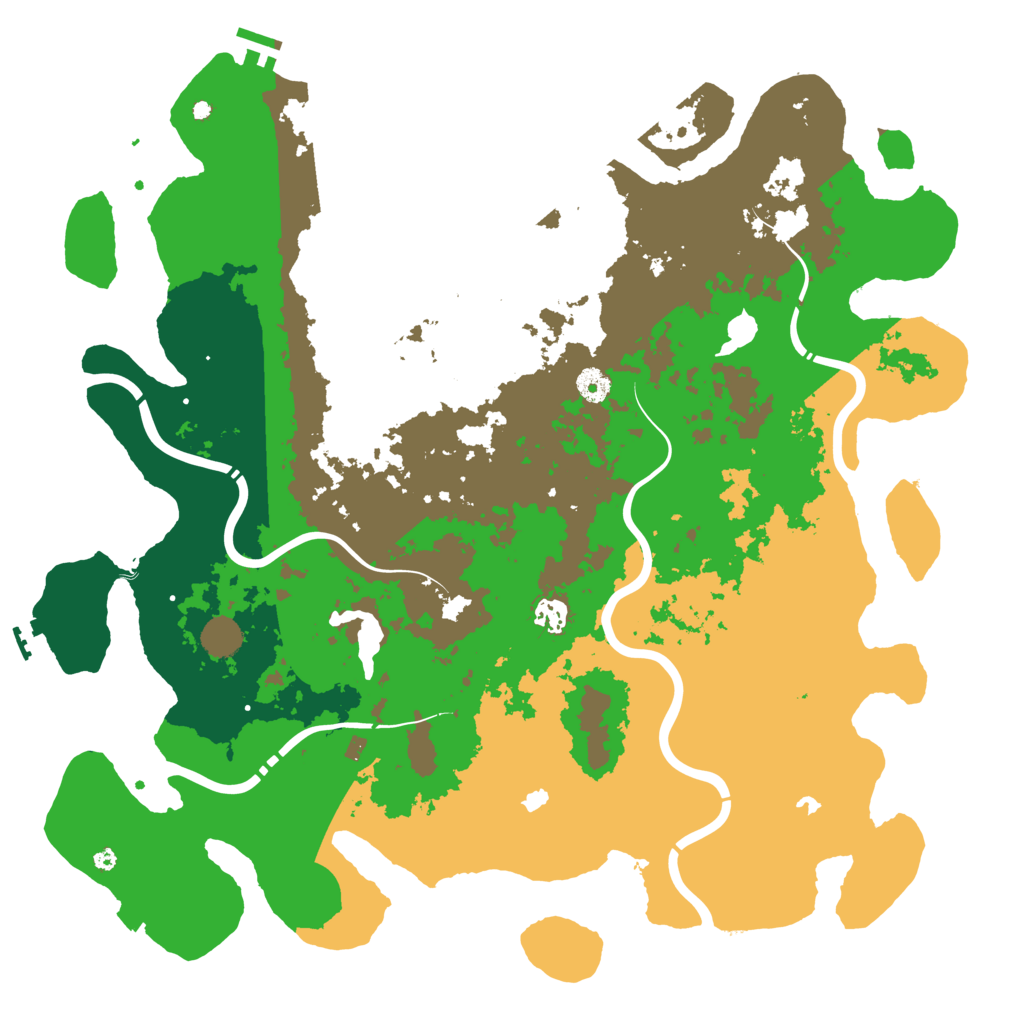 Biome Rust Map: Procedural Map, Size: 4500, Seed: 519156865