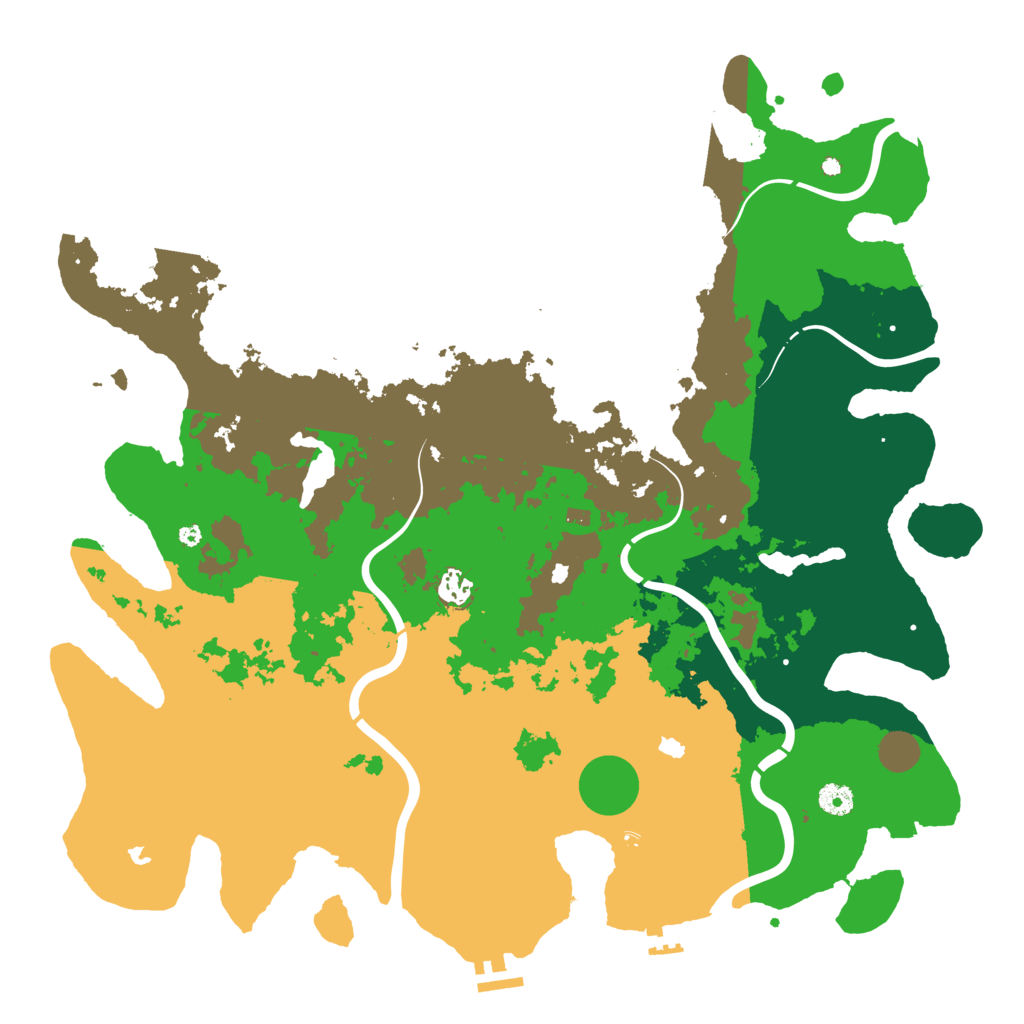 Biome Rust Map: Procedural Map, Size: 4500, Seed: 1687268626