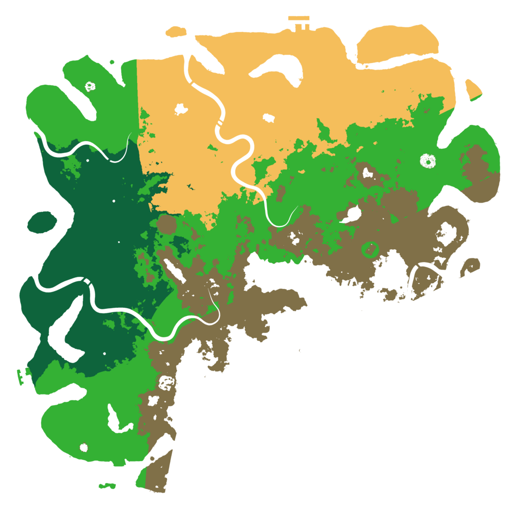Biome Rust Map: Procedural Map, Size: 5000, Seed: 639070103