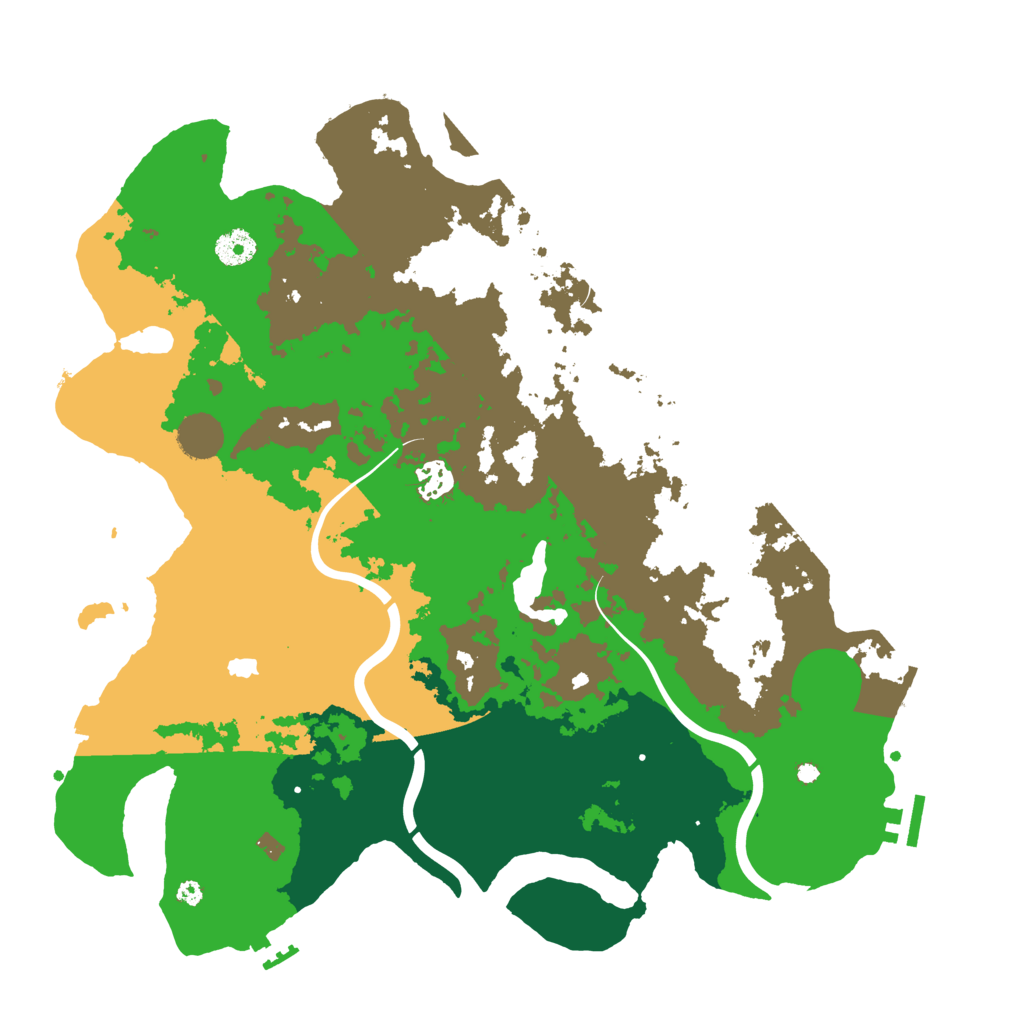 Biome Rust Map: Procedural Map, Size: 4000, Seed: 123118765