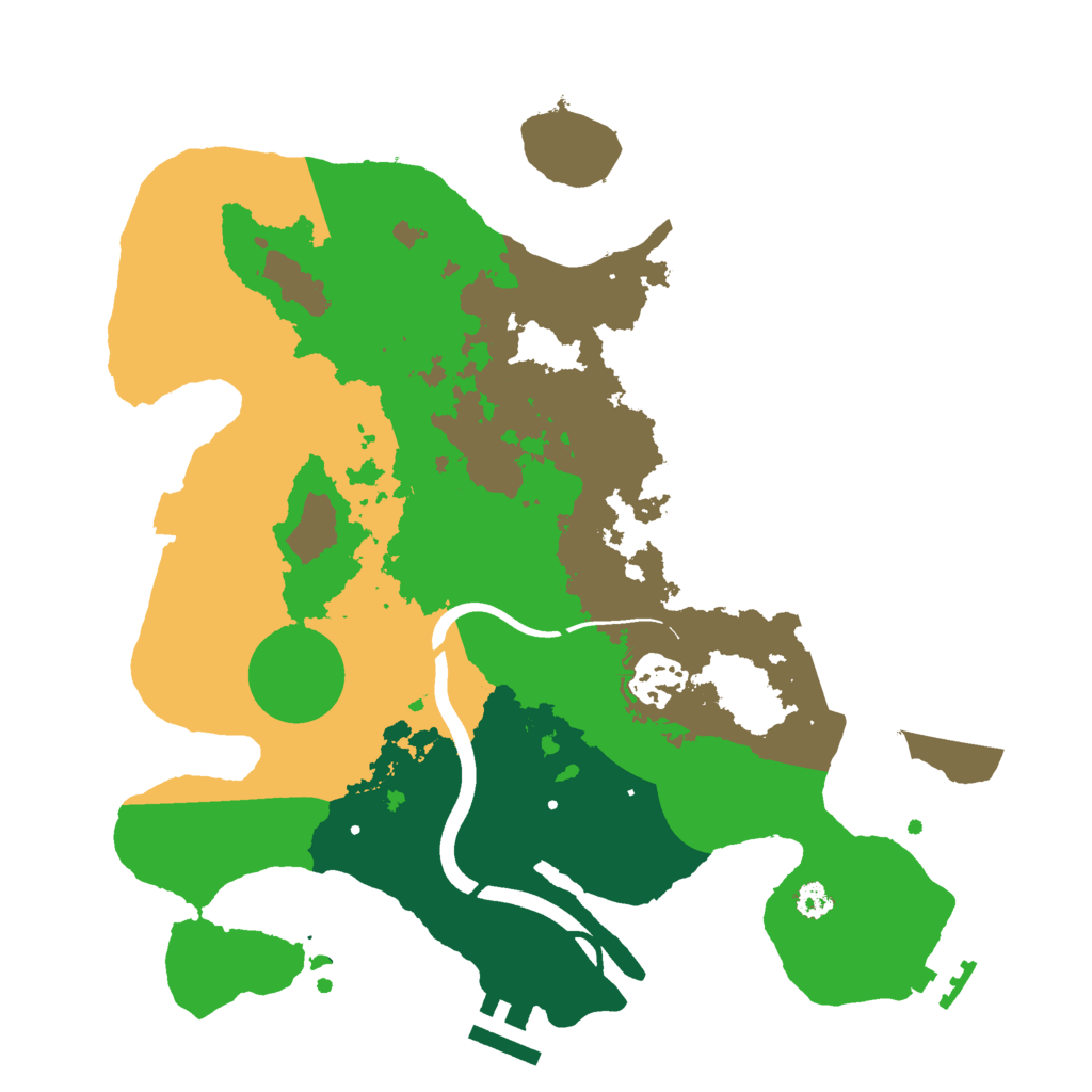 Biome Rust Map: Procedural Map, Size: 3000, Seed: 769796990
