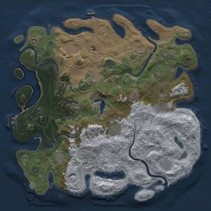 Thumbnail Rust Map: Procedural Map, Size: 4250, Seed: 64801697, 19 Monuments