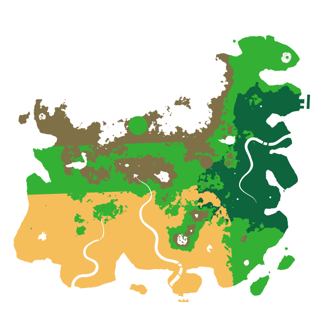 Biome Rust Map: Procedural Map, Size: 4500, Seed: 1090998289