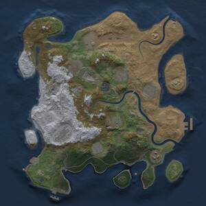 Thumbnail Rust Map: Procedural Map, Size: 3500, Seed: 1780872480, 17 Monuments