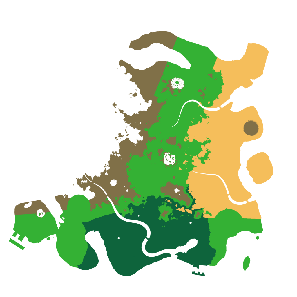 Biome Rust Map: Procedural Map, Size: 3500, Seed: 252407900