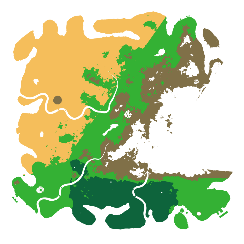Biome Rust Map: Procedural Map, Size: 5000, Seed: 371550739
