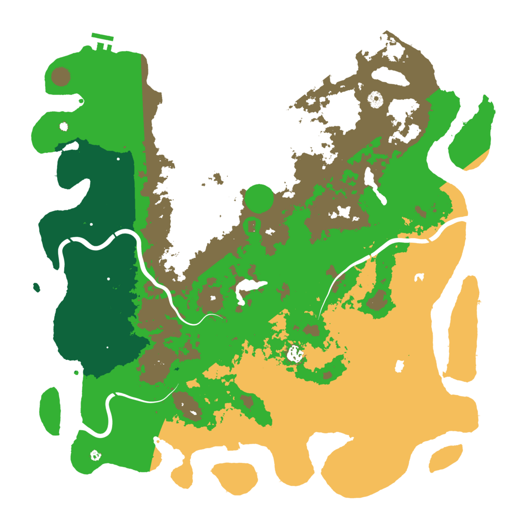 Biome Rust Map: Procedural Map, Size: 4800, Seed: 490385553