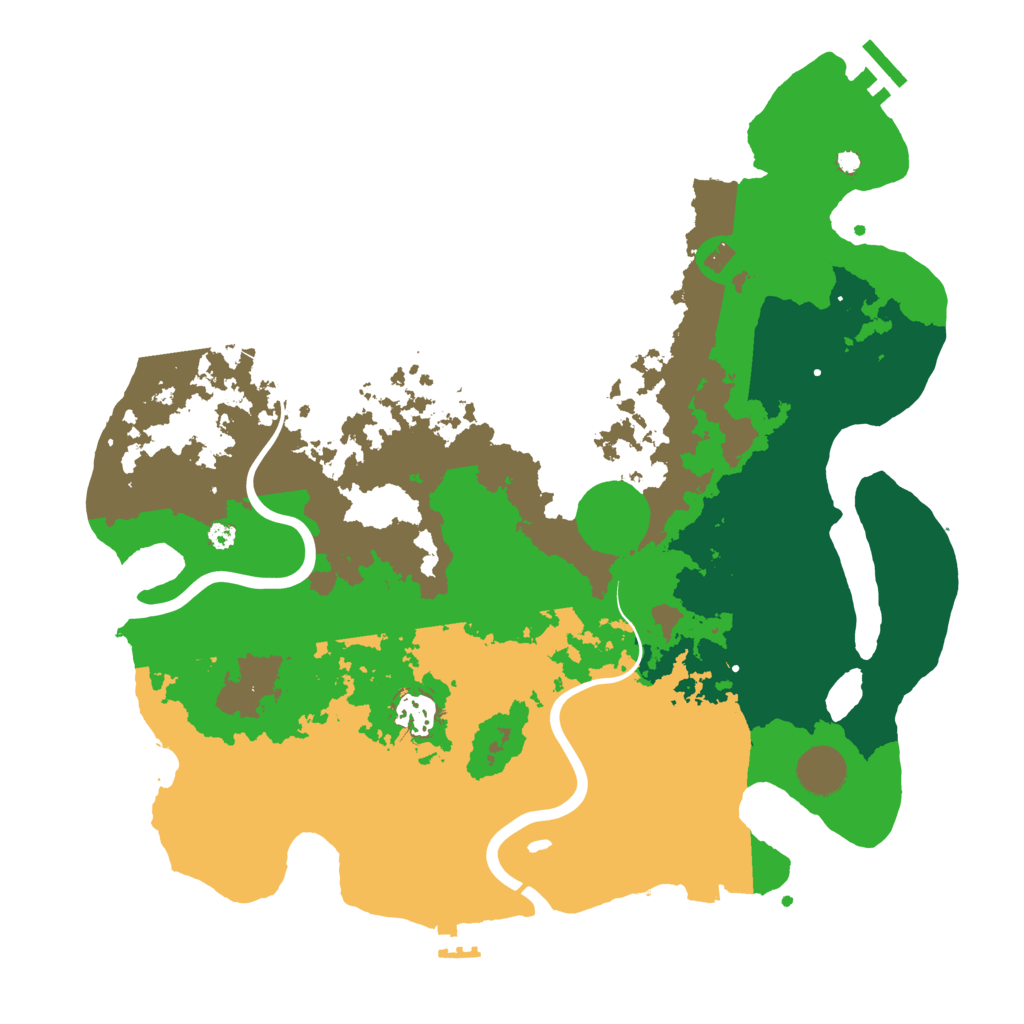 Biome Rust Map: Procedural Map, Size: 3700, Seed: 2129978215