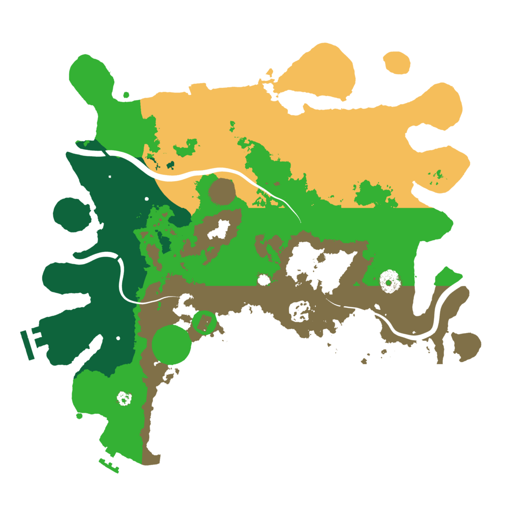 Biome Rust Map: Procedural Map, Size: 3500, Seed: 691398964