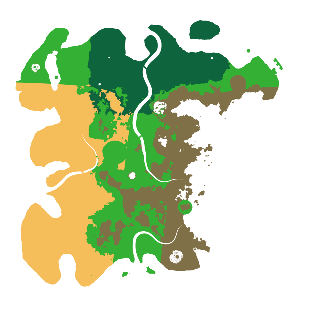 Biome Rust Map: Procedural Map, Size: 3600, Seed: 1544317175